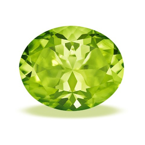 Peridot, Green, 5.0 x 3.0, Oval Cut GQ - 1 piece