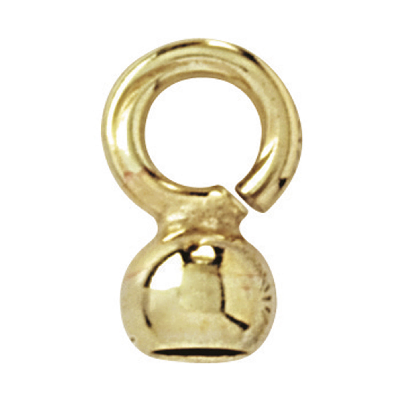 End Cap, Ball, Rolled Gold, ø 2.5 mm, Small Lug - 1 piece