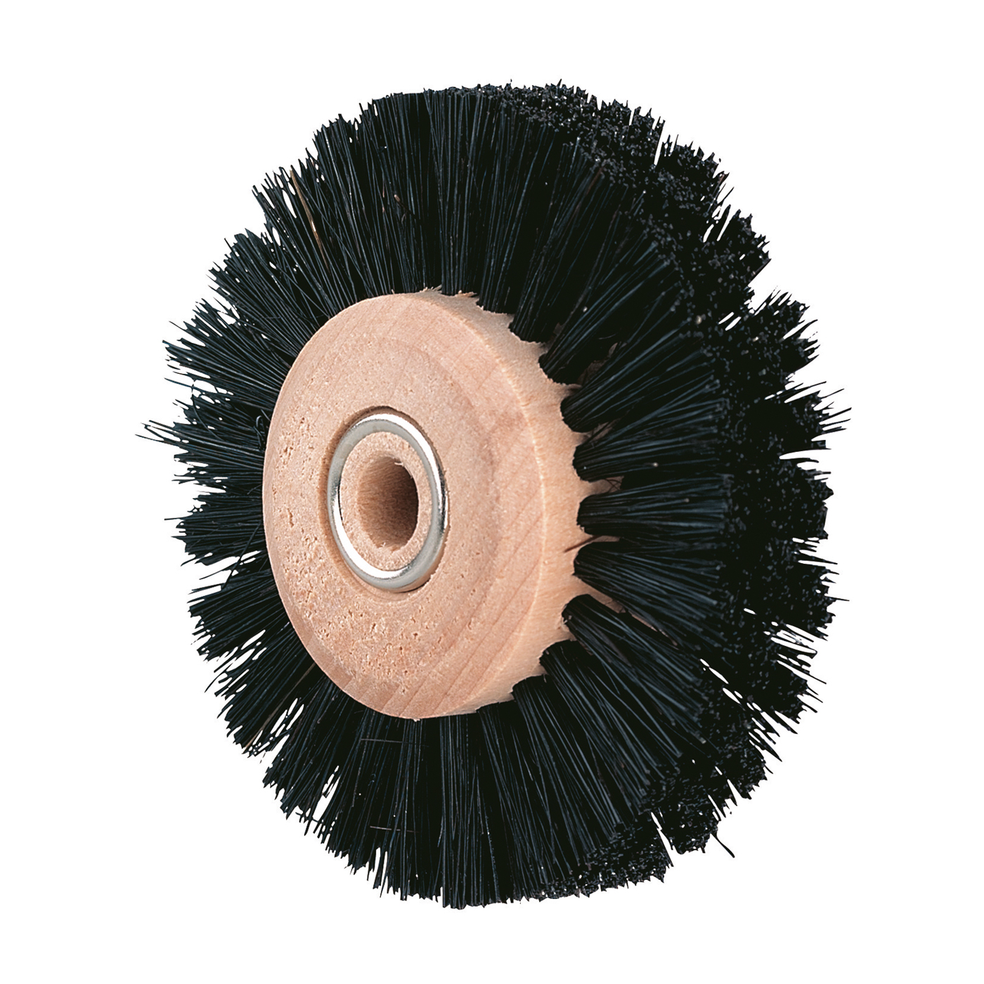 Labor brushes with wooden hub, 3 rows, total ø 55 mm - 6 pieces