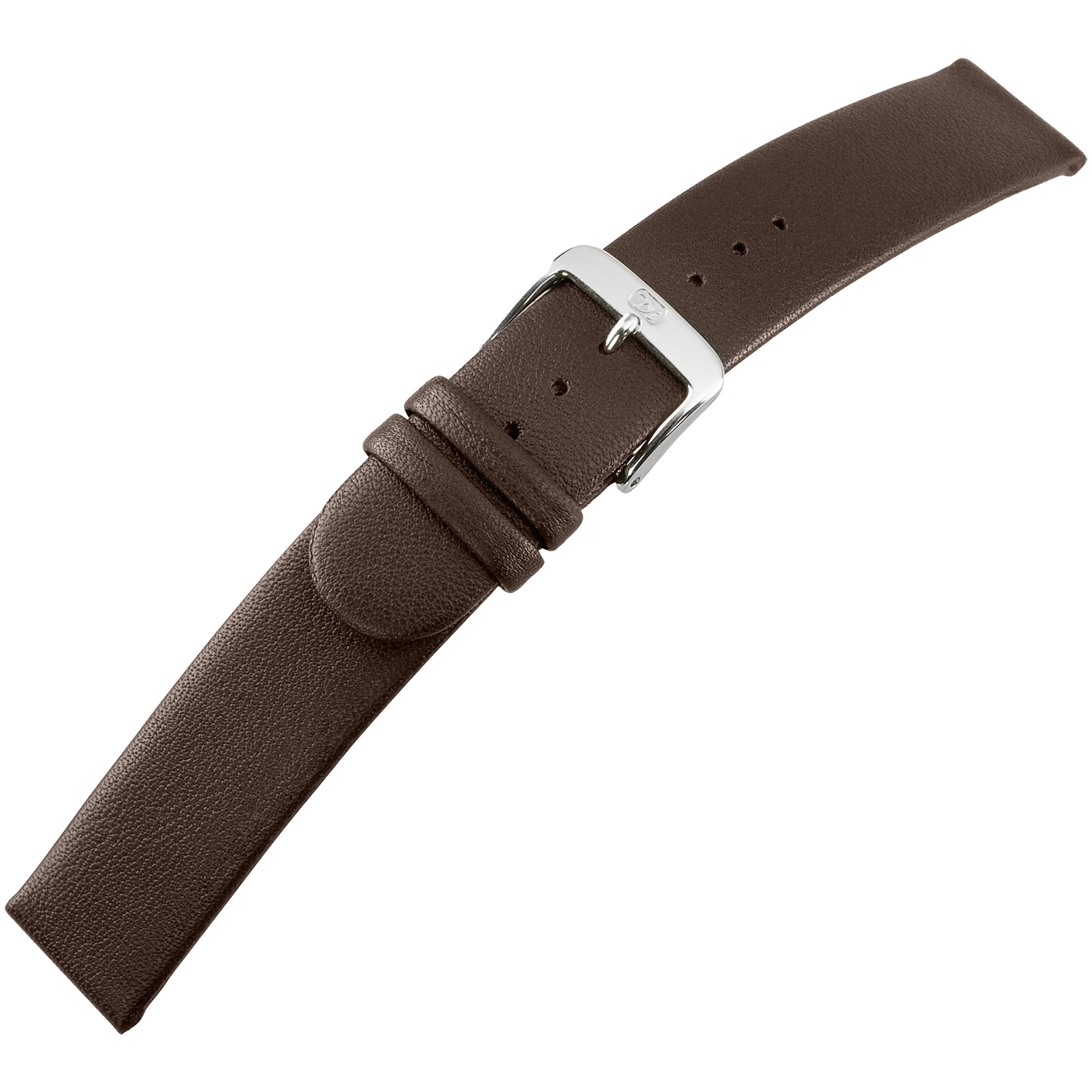 Di-Modell Uhrenarmband Elegance, Damen, dunkelbraun, 18 mm - 1 Stück