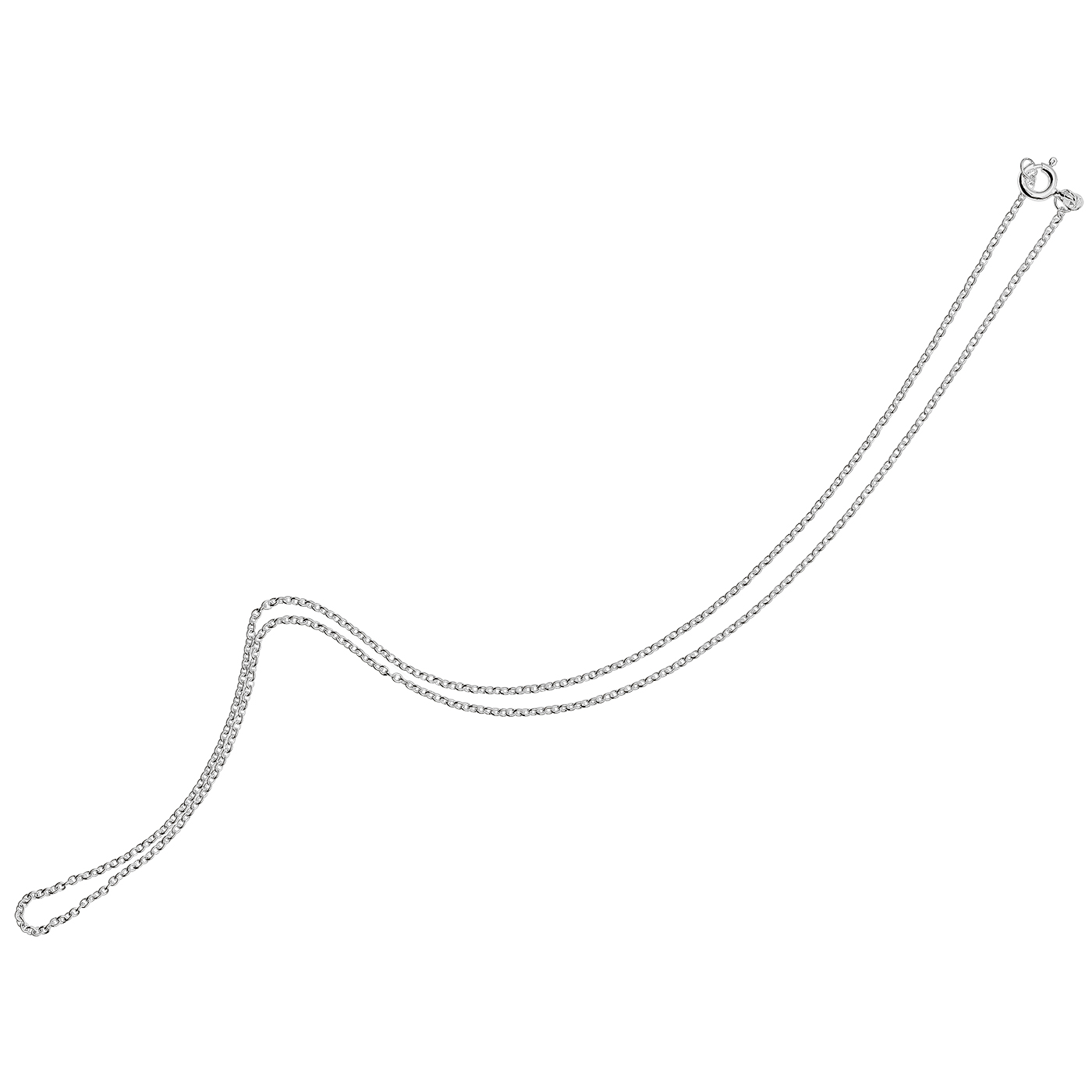 Ankerkette, 925 Ag, 1,10 mm, 38 cm - 1 Stück