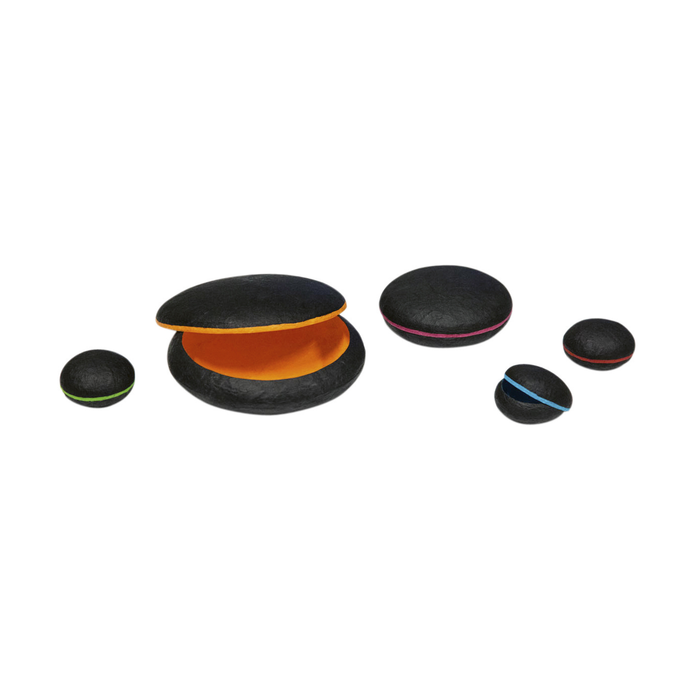 PICA-Design Schmucketuis "Rondo", bunt, ø 50 mm - 5 Stück PICA-Design Schmucketuis "Rondo", bunt, ø 50 mm - 5 Stück