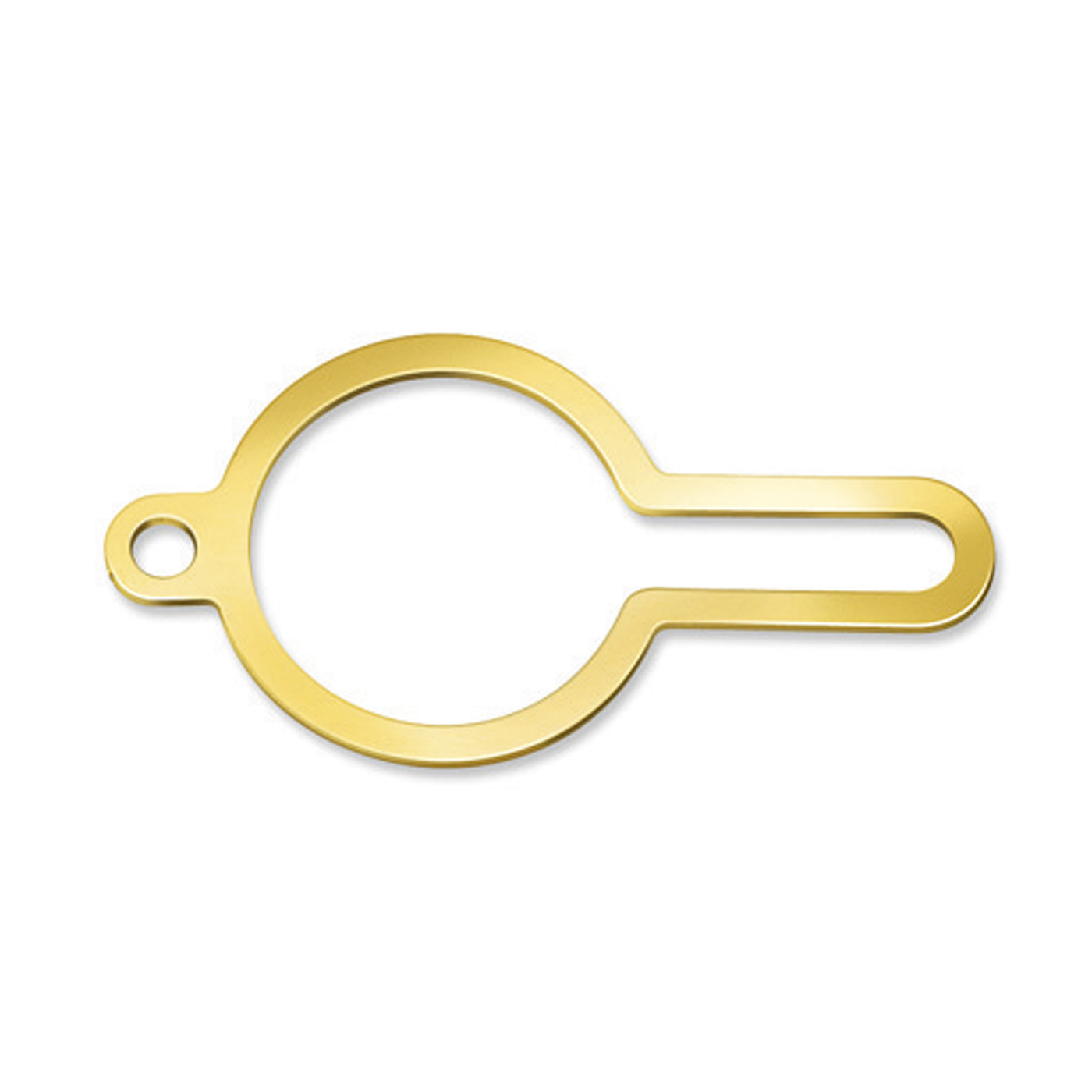 Krawattenklammersicherung, 585 G, 23 mm, mit Kette - 1 Stück Krawattenklammersicherung, 585 G, 23 mm, mit Kette - 1 Stück