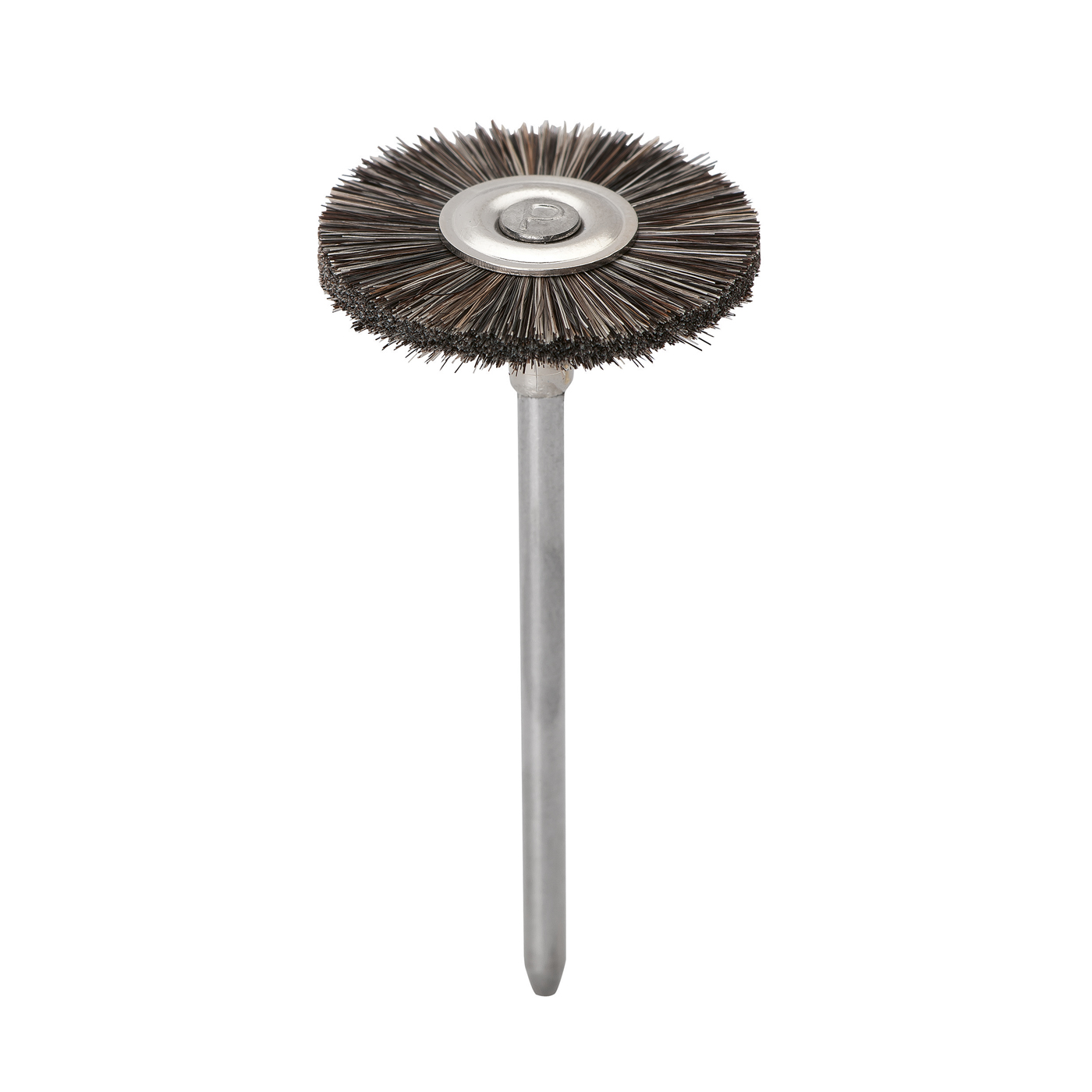 Mini Brushes, Wheels, Goat Hair, Grey, ø 21 mm - 12 pieces