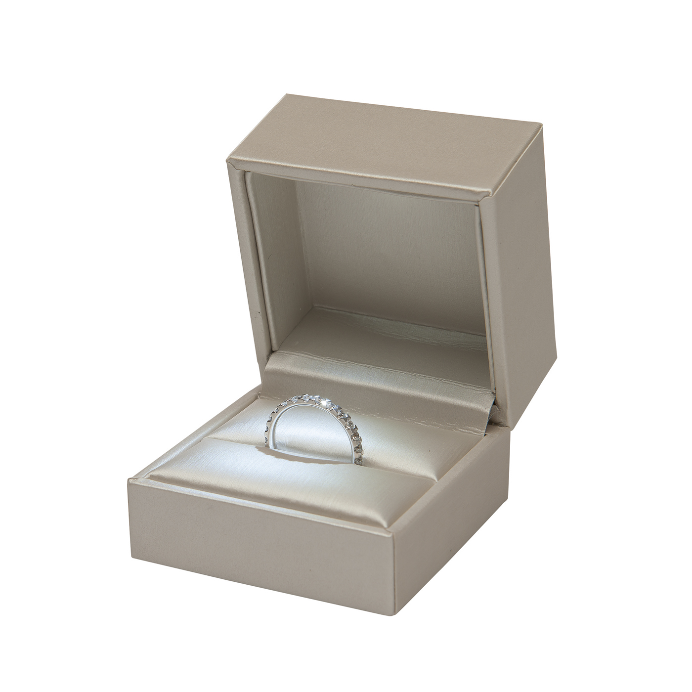 Jewellery Packaging "Brilliant",w/ LED,Creme,60 x 60 x 48 mm - 1 piece Jewellery Packaging "Brilliant",w/ LED,Creme,60 x 60 x 48 mm - 1 piece