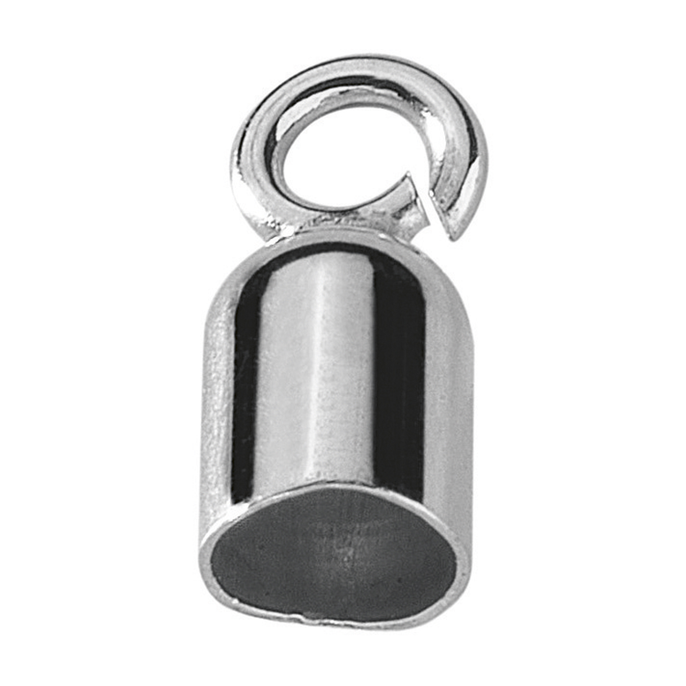 End Cap, Cylinder, 925Ag, ø 3 mm, Small Lug - 1 piece