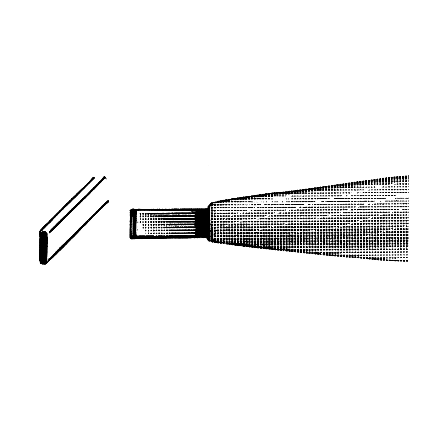Lithographer's Needle, Flat, Size 1 - 1 piece