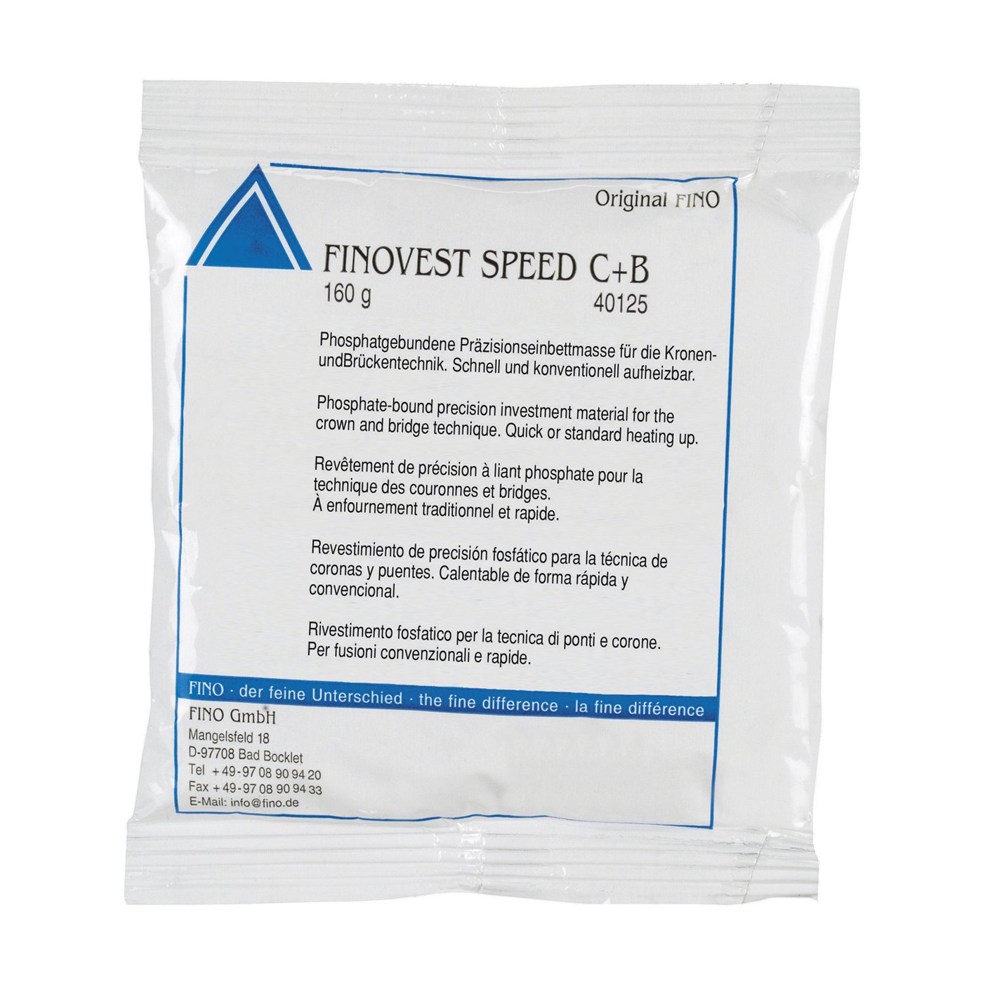 FINOVEST SPEED C+B Investment Material, Powder - 25 x 160 g