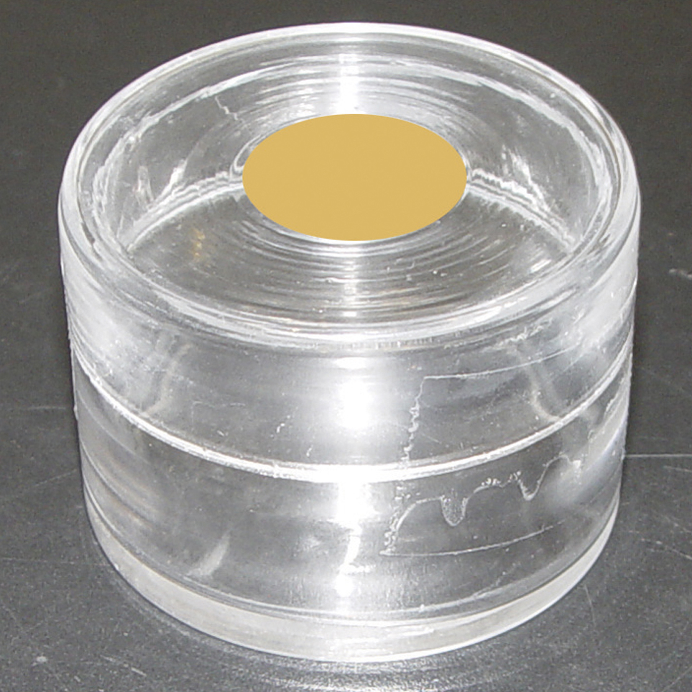 Elektrolytbehälter, gelb, ø 50 mm - 1 Stück