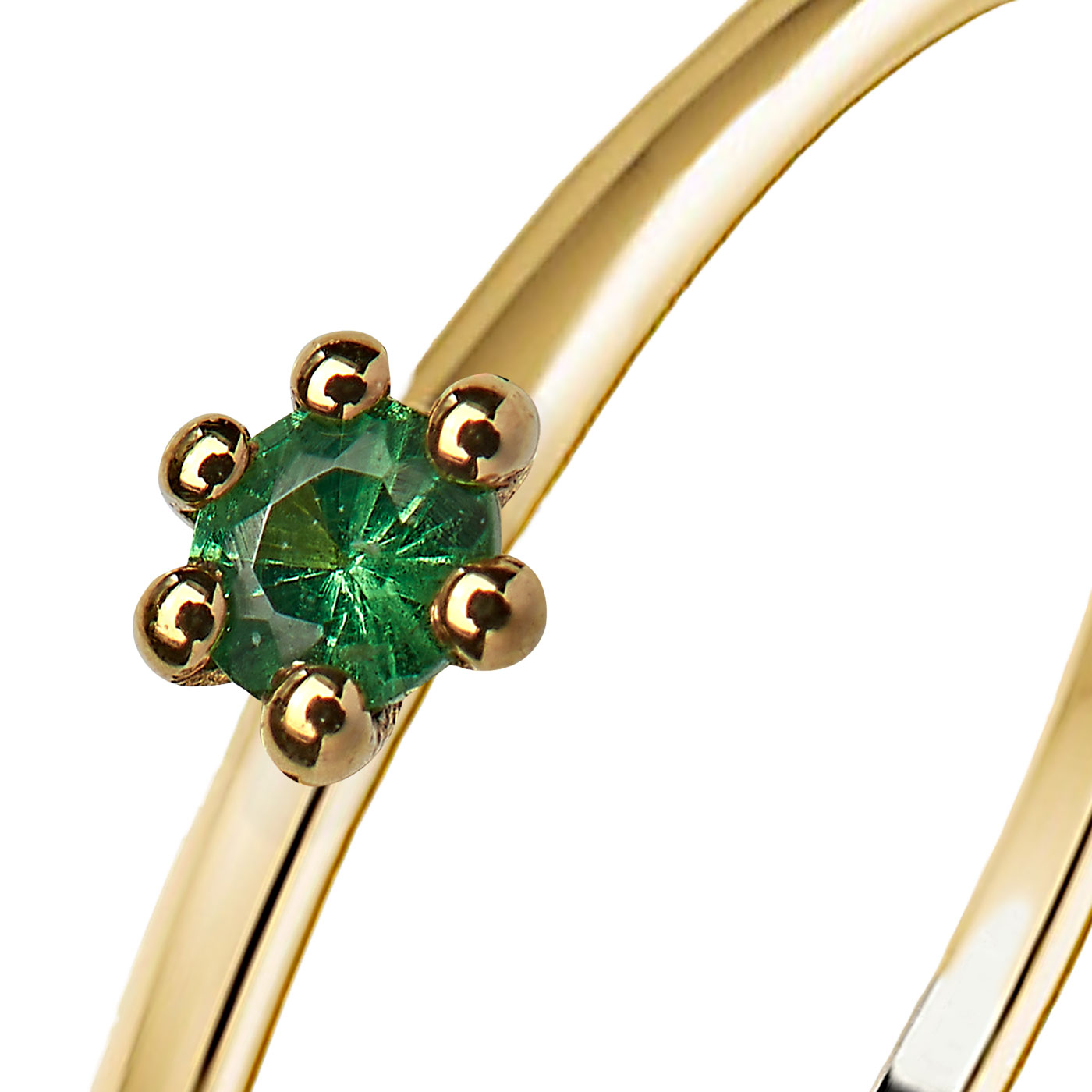 Damenring, 585G, W56, 6er Chaton, Tsavorite 0,04ct - 1 Stück Damenring, 585G, W56, 6er Chaton, Tsavorite 0,04ct - 1 Stück