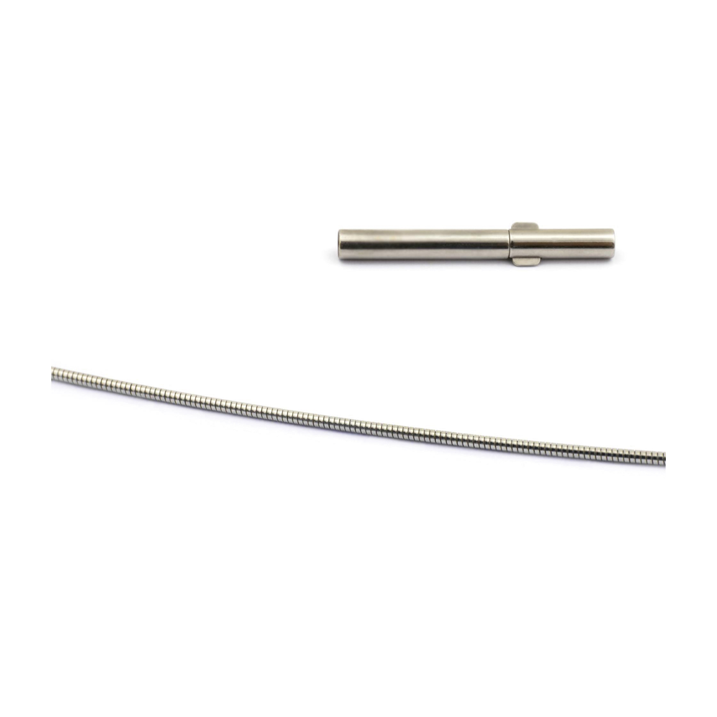 Elastic Omega Necklace, 960Pt, ø 0.8 mm, 40 cm - 1 piece