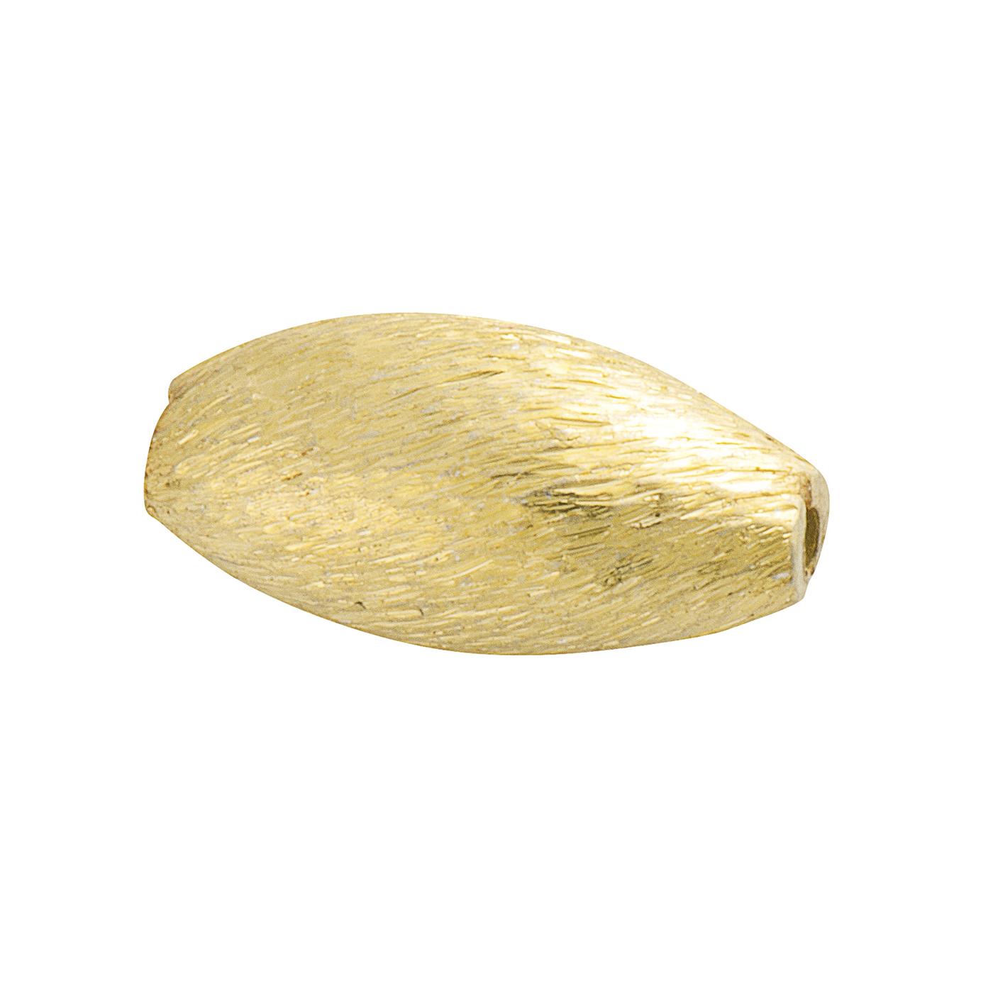 Interm. Piece, Olive, 925Ag Gold-Plated, ø 6x13 mm,Tarnished - 1 piece