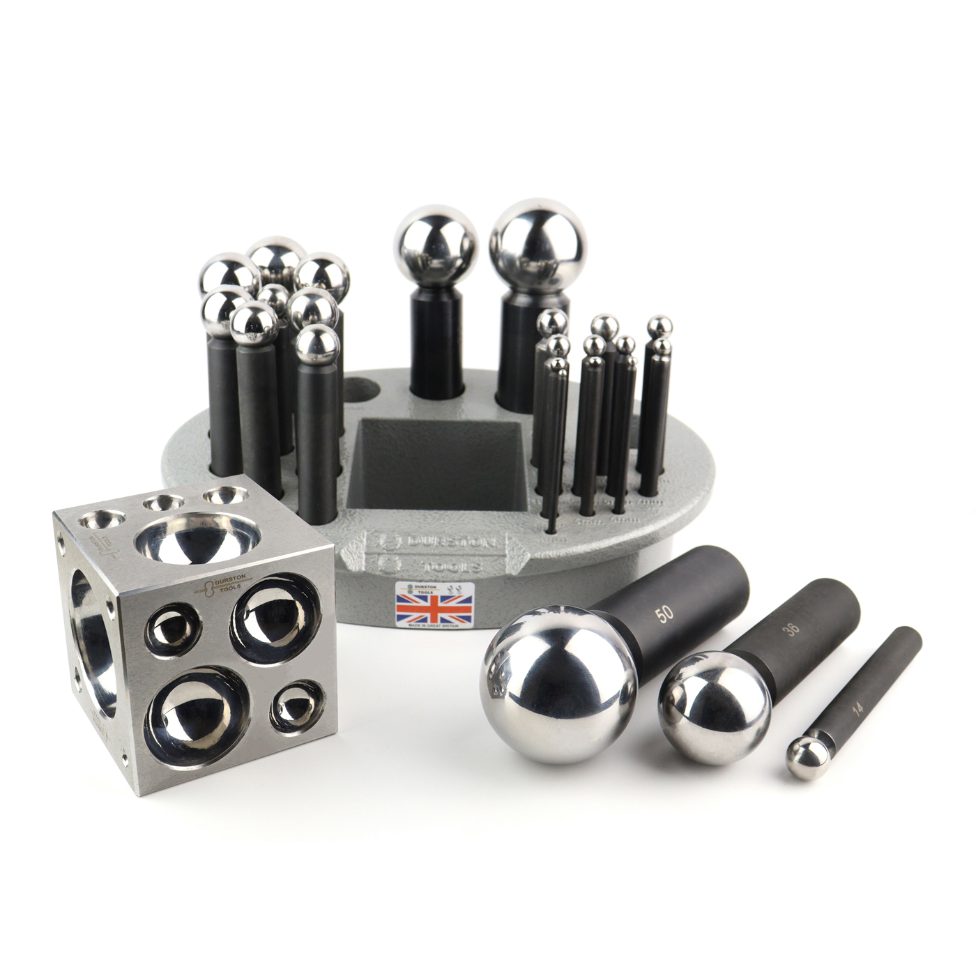 Set of Doming Punches, with Doming Block - 1 set