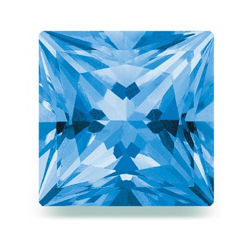 Swarovski Topas, Princess, facettiert, eisblau, 2,5 x 2,5 mm - 1 Stück