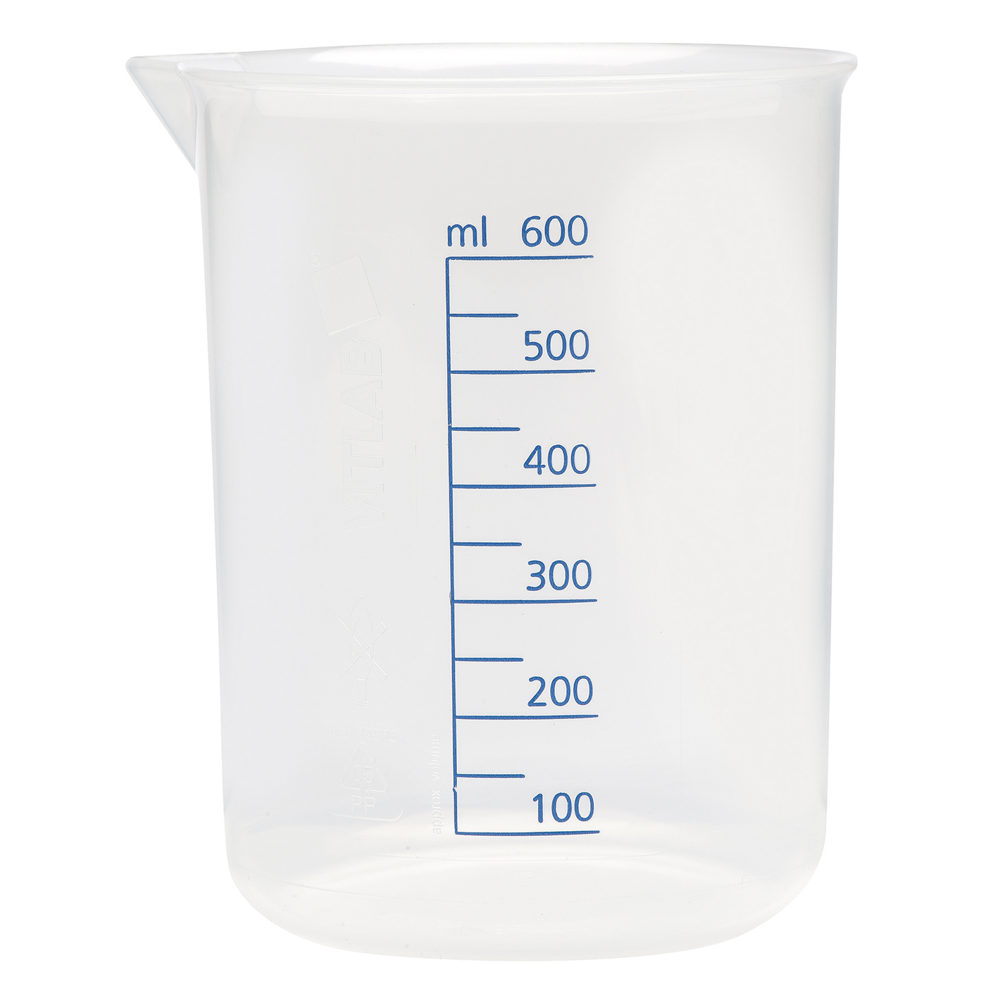FINOSONIC Plastic Beaker, 600 ml - 1 piece