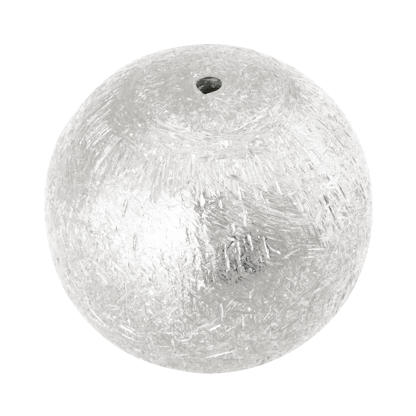Intermediate Piece, 2-Hole Ball, 925Ag,ø 16 mm,Matt-Finished - 1 piece