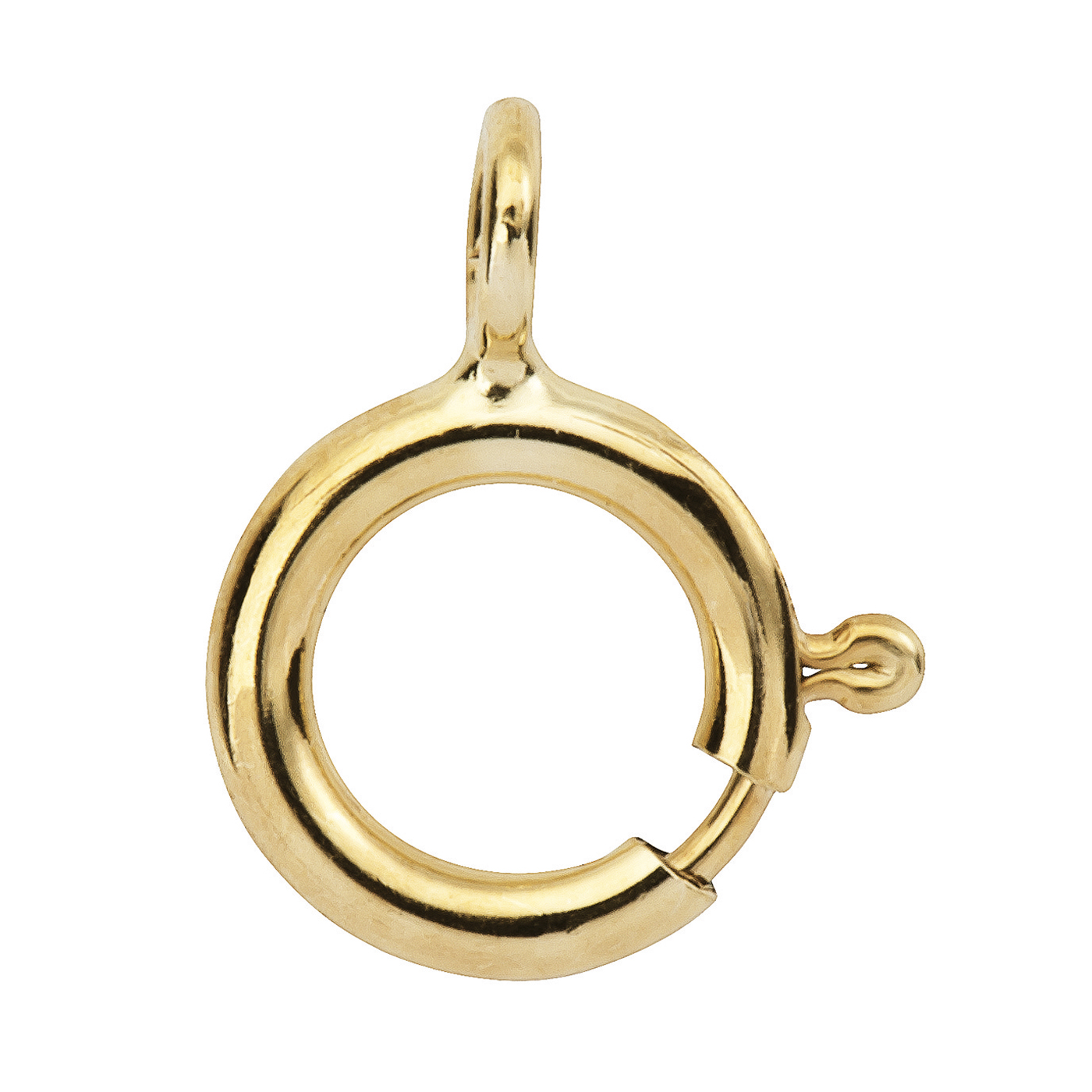 Spring Ring, Rolled Gold, ø 6 mm - 1 piece