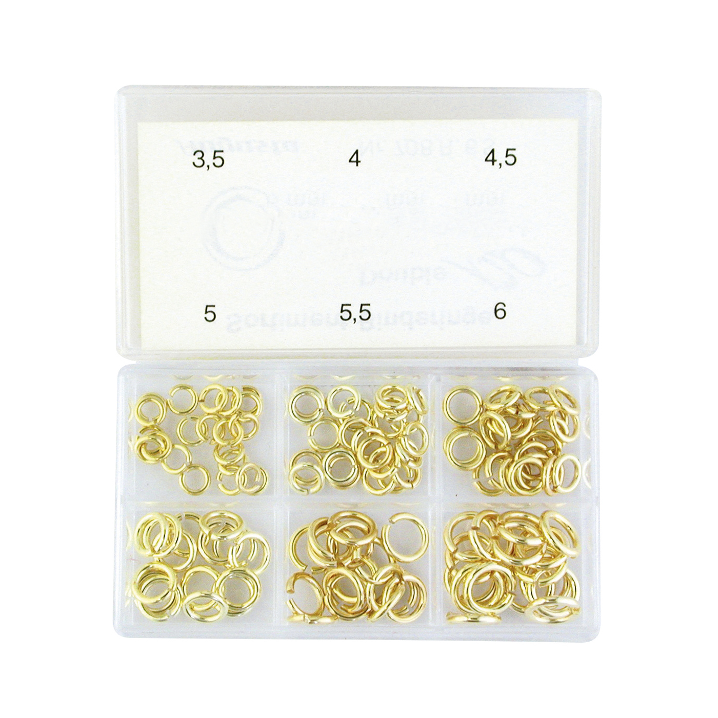 Binding Rings, Round, Rolled Gold - 1 assortment