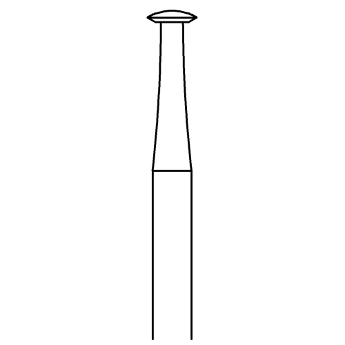 Lens-Shaped Milling Cutter, Fig. 415, ø 3.0 mm - 1 piece