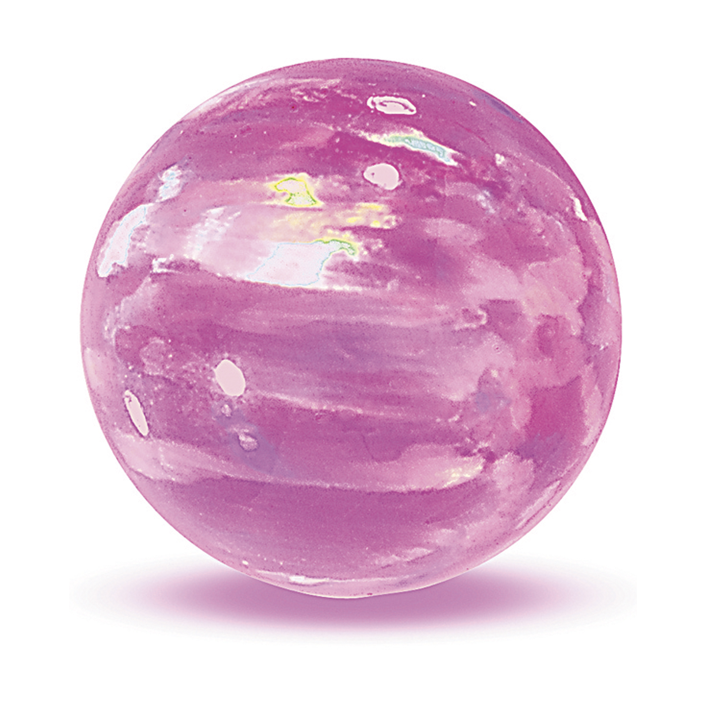 Opal Imitation, Pink, Ball 1-Hole, ø 7.00 mm - 1 piece