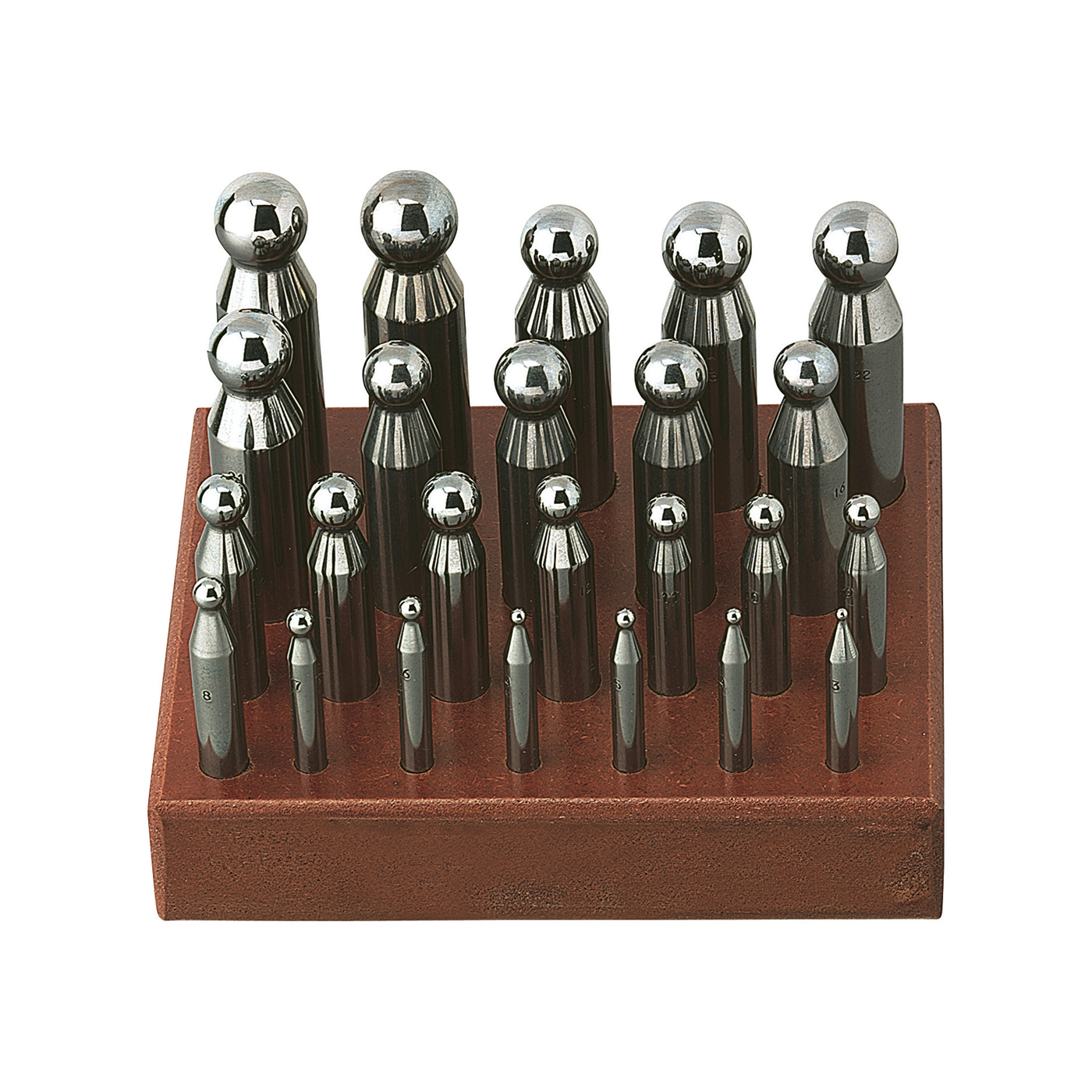 Set of Doming Punches, ø 2 - 25 mm - 1 assortment