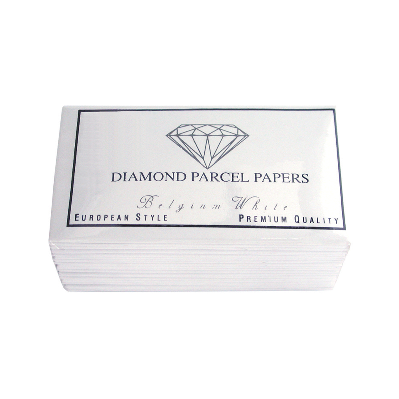 Diamond Parcel Paper, White/White - 25 pieces