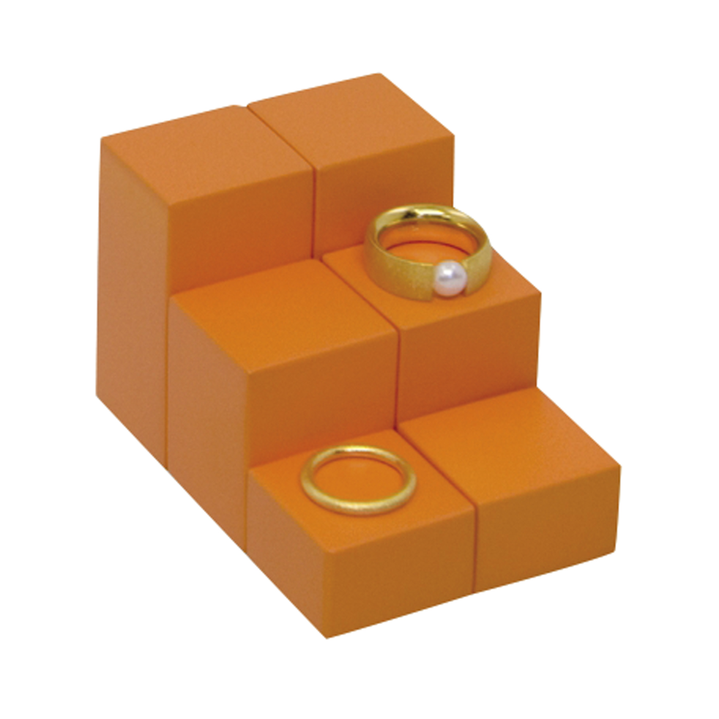 Ring Stand "Spring", Orange - 6 pieces