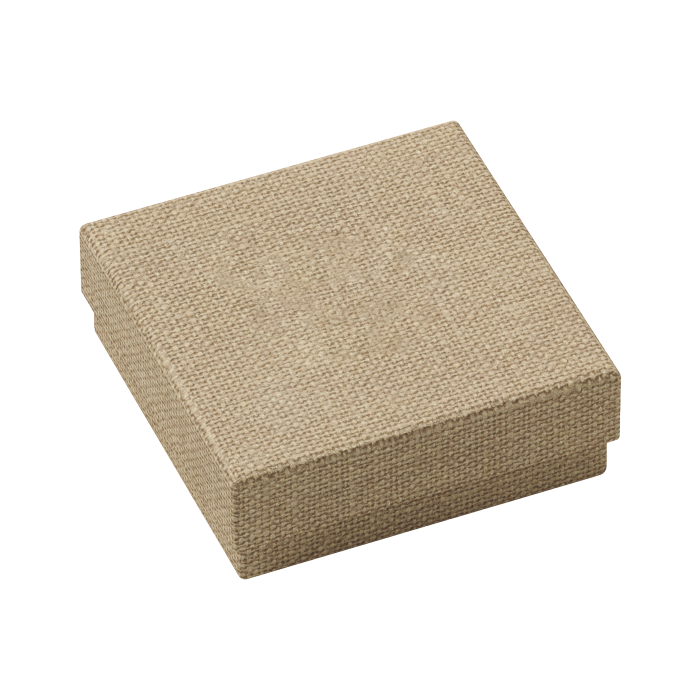 Schmucketui "Pattern", hellbraun, 60 x 60 x 19 mm - 1 Stück