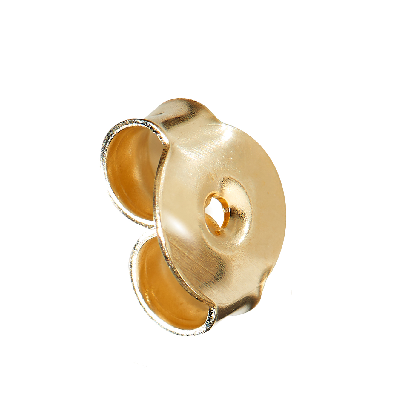 Ohrmutter, 585 G, ø 5,8 mm, gewölbt, mit glattem Rand - 1 Stück Ohrmutter, 585 G, ø 5,8 mm, gewölbt, mit glattem Rand - 1 Stück