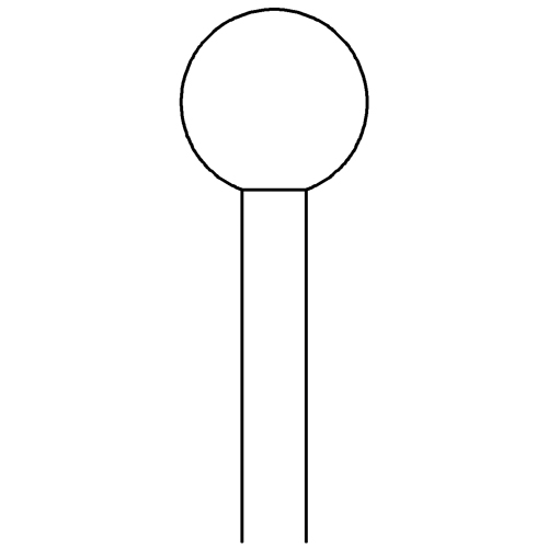 Kugelfräser, Fig. 1, ø 7,0 mm - 1 Stück