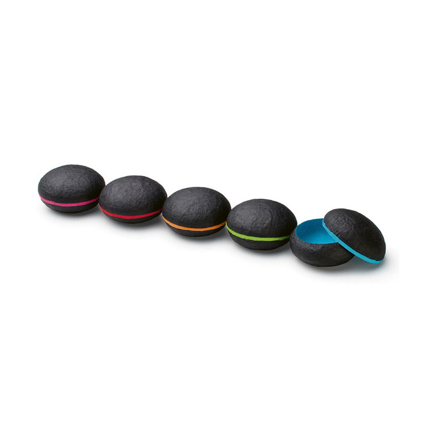 PICA-Design Schmucketuis "Rondo", bunt, ø 50 mm - 5 Stück PICA-Design Schmucketuis "Rondo", bunt, ø 50 mm - 5 Stück