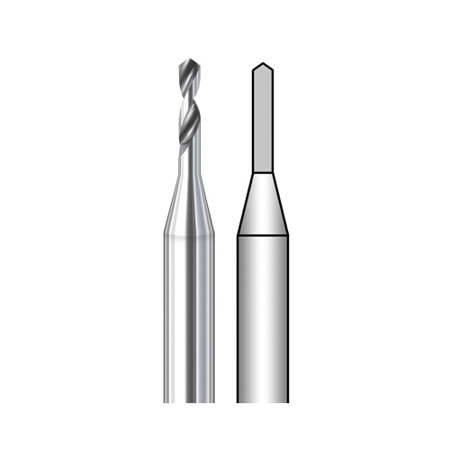 Busch HM-Spiralbohrer, Fig. 4205S, ø 0,9 mm - 2 Stück