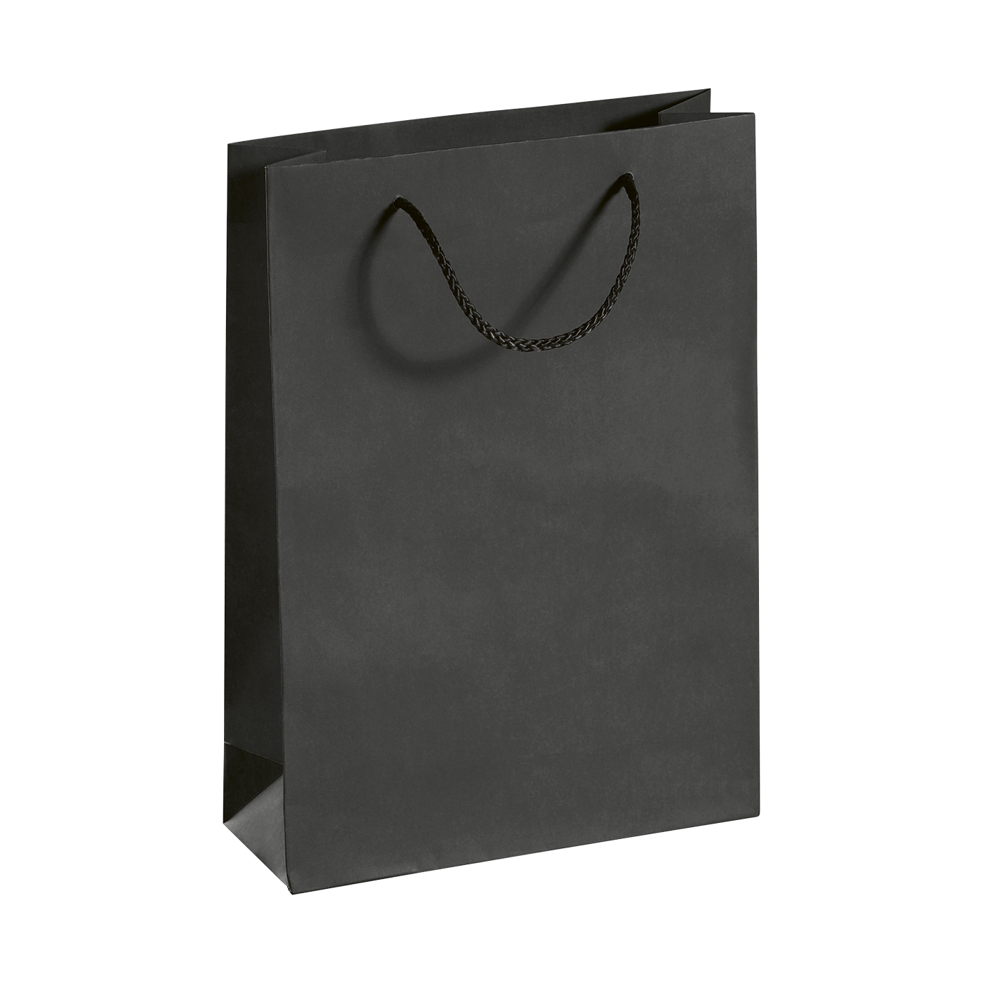 Tragetasche, schwarz, 190 x 270 x 70 mm, aus Papier - 1 Stück Tragetasche, schwarz, 190 x 270 x 70 mm, aus Papier - 1 Stück