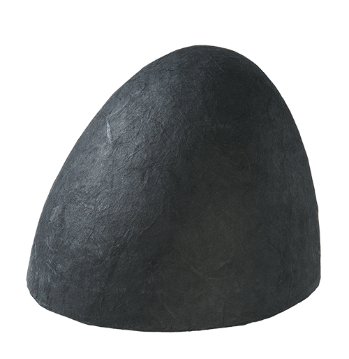 Egg-Shaped Display Bust, Black, ø 180 mm - 1 piece
