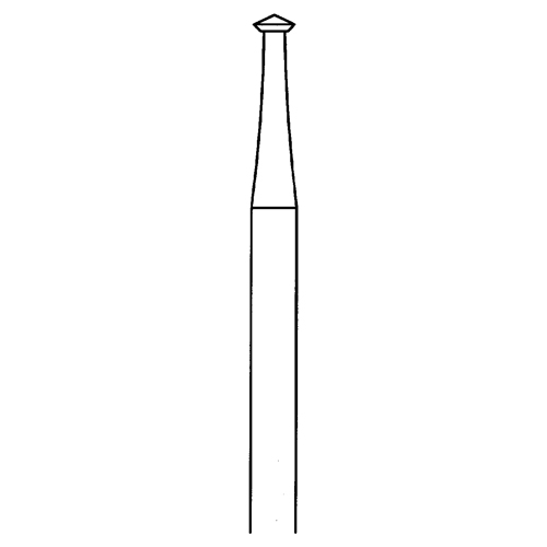Doppelkegelfräser, Fig. 485, 70°, ø 2,1 mm - 1 Stück