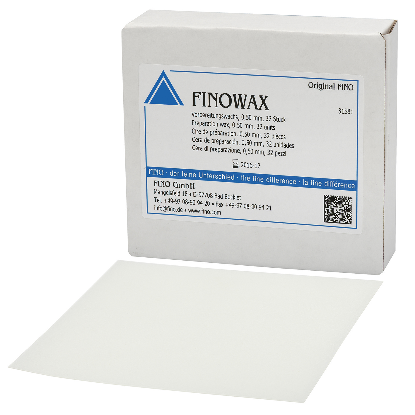 FINOWAX Preparation Wax, 0.50 mm - 32 pieces