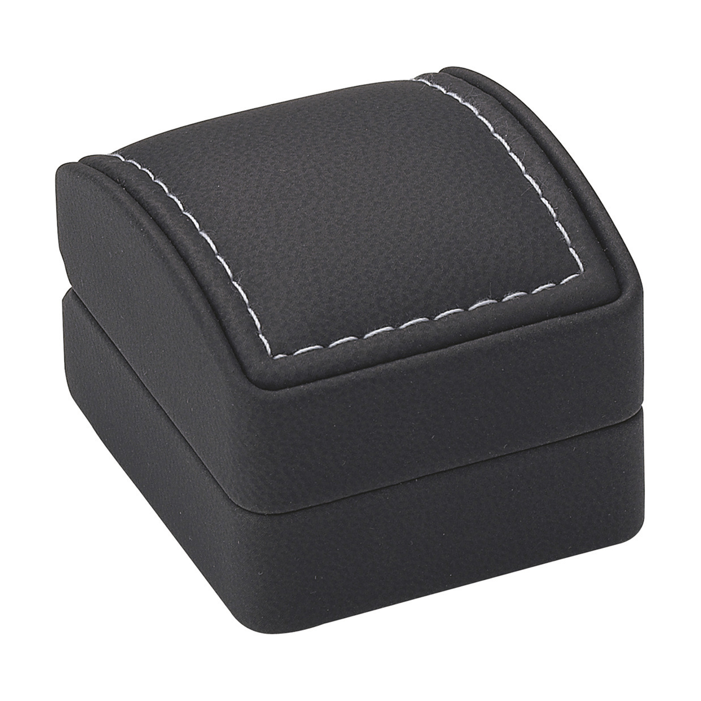 Schmucketui "Soft Touch", schwarz, 54 x 58 x 21 mm - 1 Stück Schmucketui "Soft Touch", schwarz, 54 x 58 x 21 mm - 1 Stück