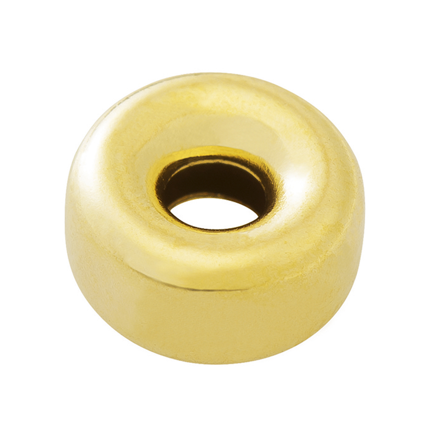 Hollow Ring, Rolled Gold Polished, ø 5 x 2.6 mm - 1 piece