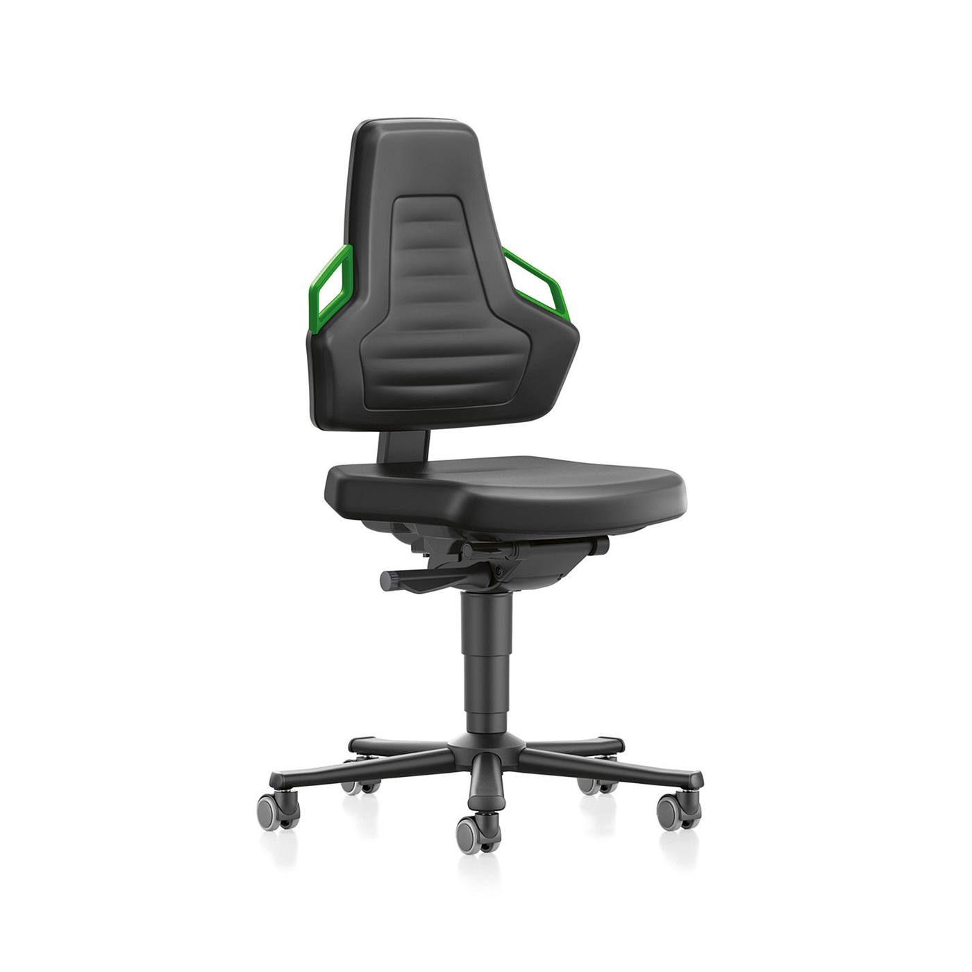 Nexxit Swivel Chair, Artificial leather Black/Green - 1 piece