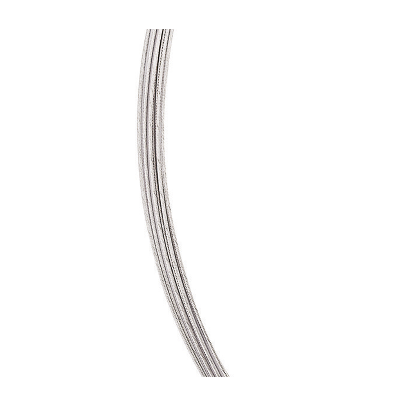 Seilcollier "Cable", ES, 7-reihig, ø 0,5 mm, 42 cm, Bajonett - 1 Stück