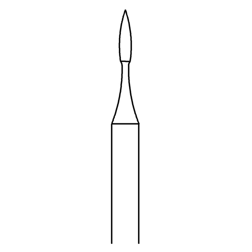 Flammenfräser, Fig. 48, ø 1,0 mm - 1 Stück