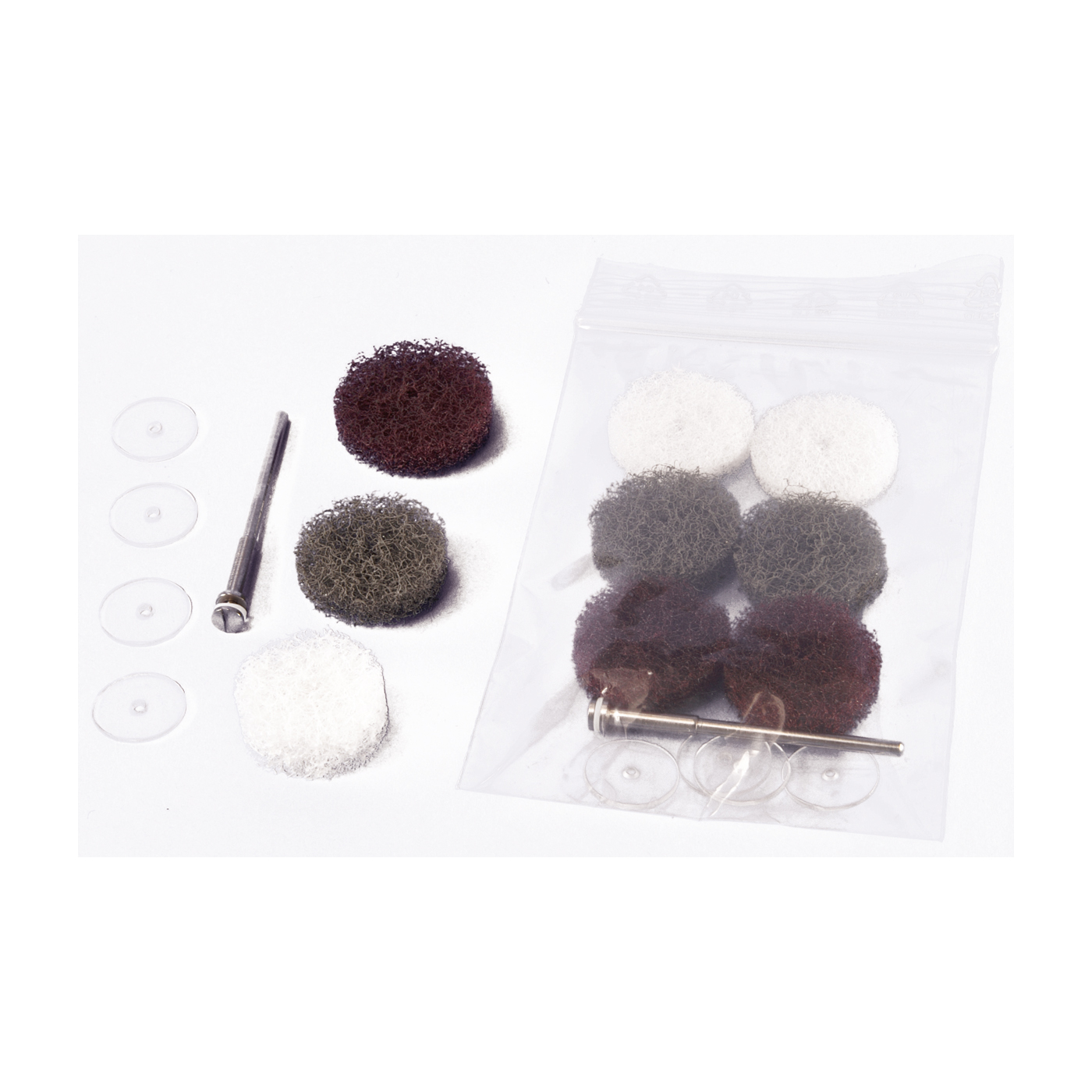 3M Scotch-Brite Miniature Brushes, ø 21 mm - 1 set