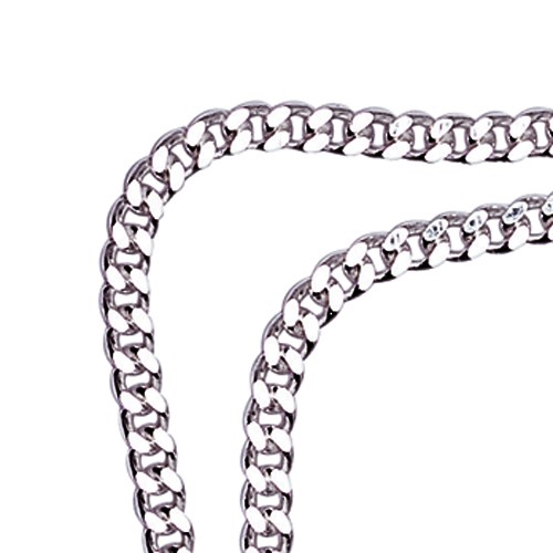 Curb Chain Diamond Coated, 925Ag, 1.20 mm, 45 cm - 1 piece