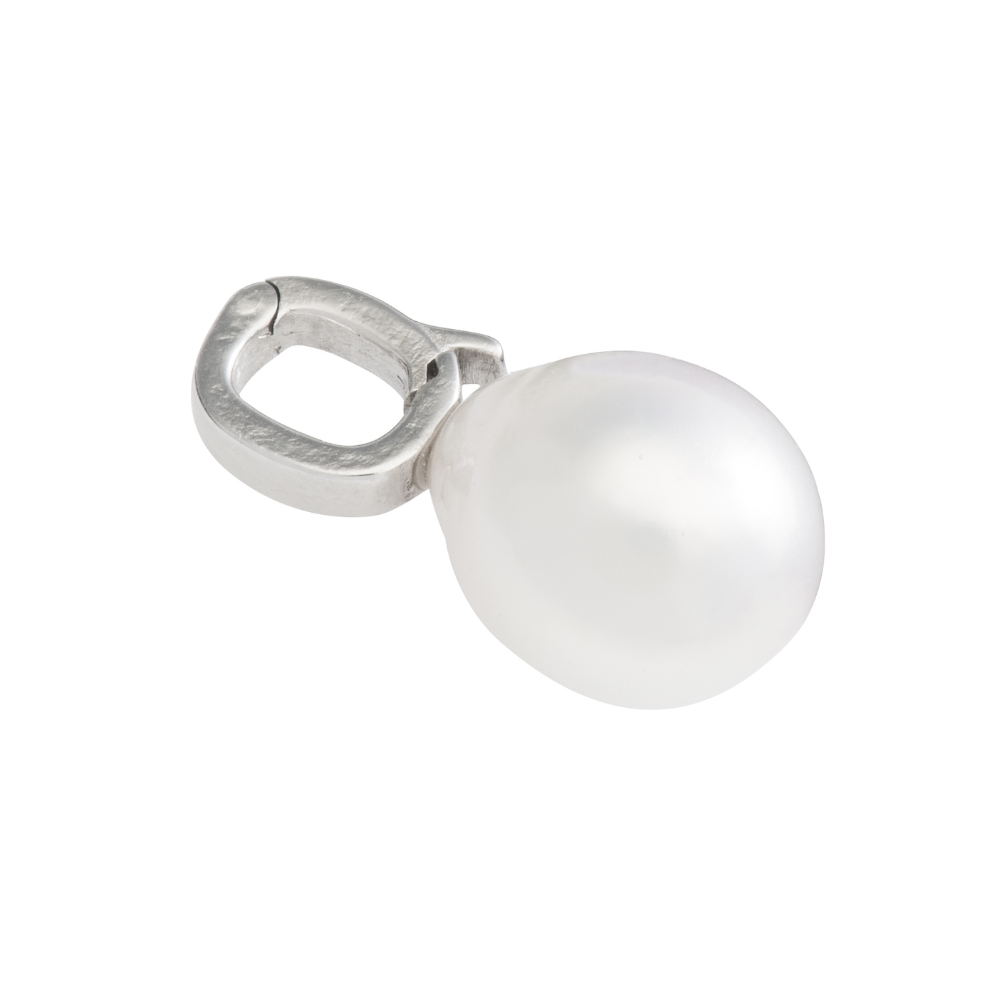 Clip Pendant Freshwater Pearl, 925Ag, Pearl-ø 10-11 mm - 1 piece