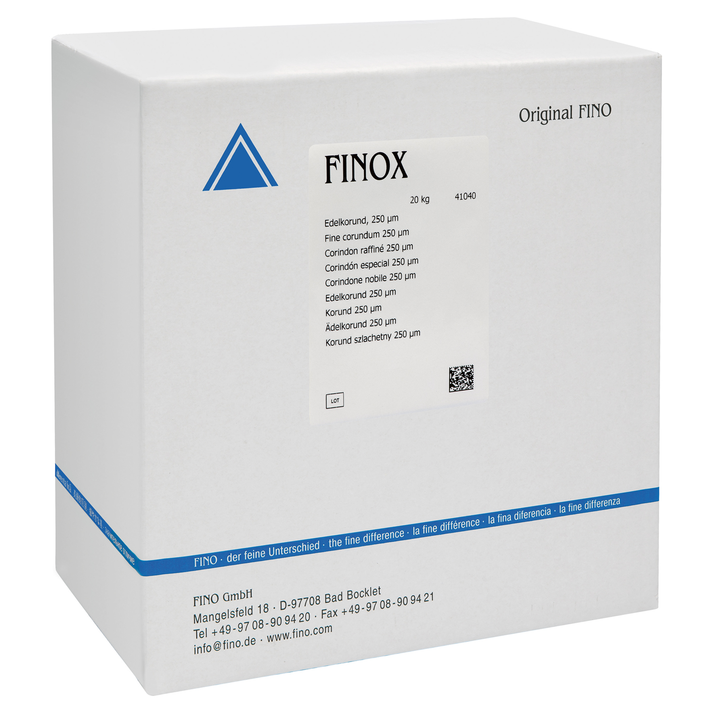 FINOX High-Grade Corundum, 250 µm - 20 kg