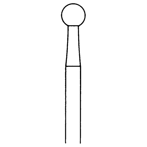 Kugelfräser, Fig. 1, ø 3,7 mm - 1 Stück Kugelfräser, Fig. 1, ø 3,7 mm - 1 Stück