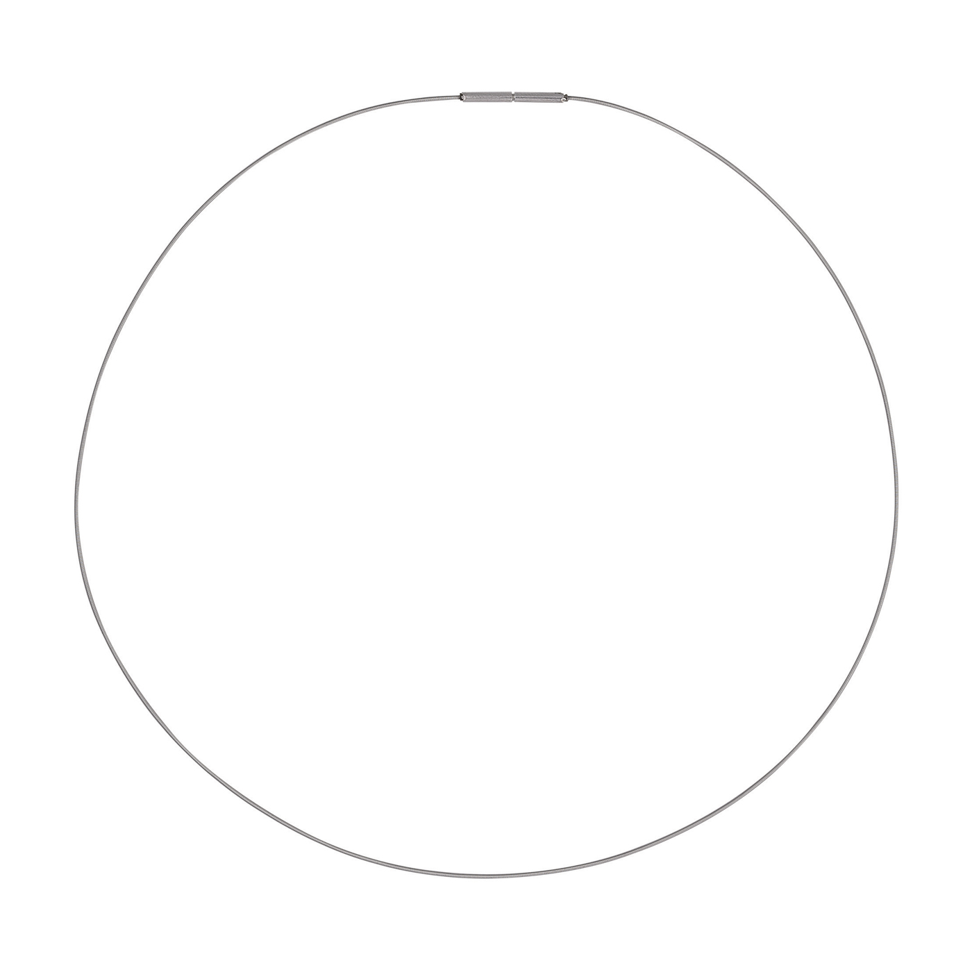 Steel Spiral Circlet, ø 0.80 mm, 42 cm, Closure ex. ø 2.5 mm - 1 piece