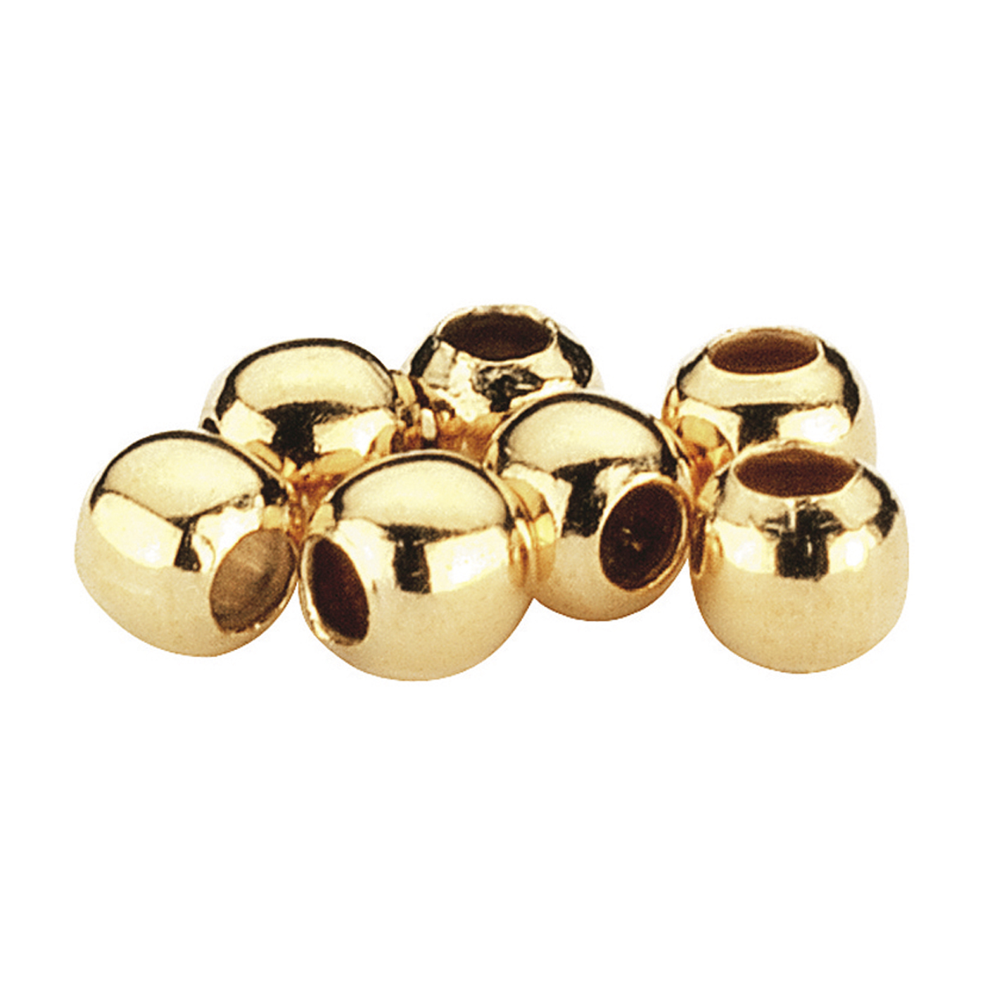 Crimps Crimp Balls, 925Ag Gold-Plated, ø 1.8/0.8 mm - 100 pieces