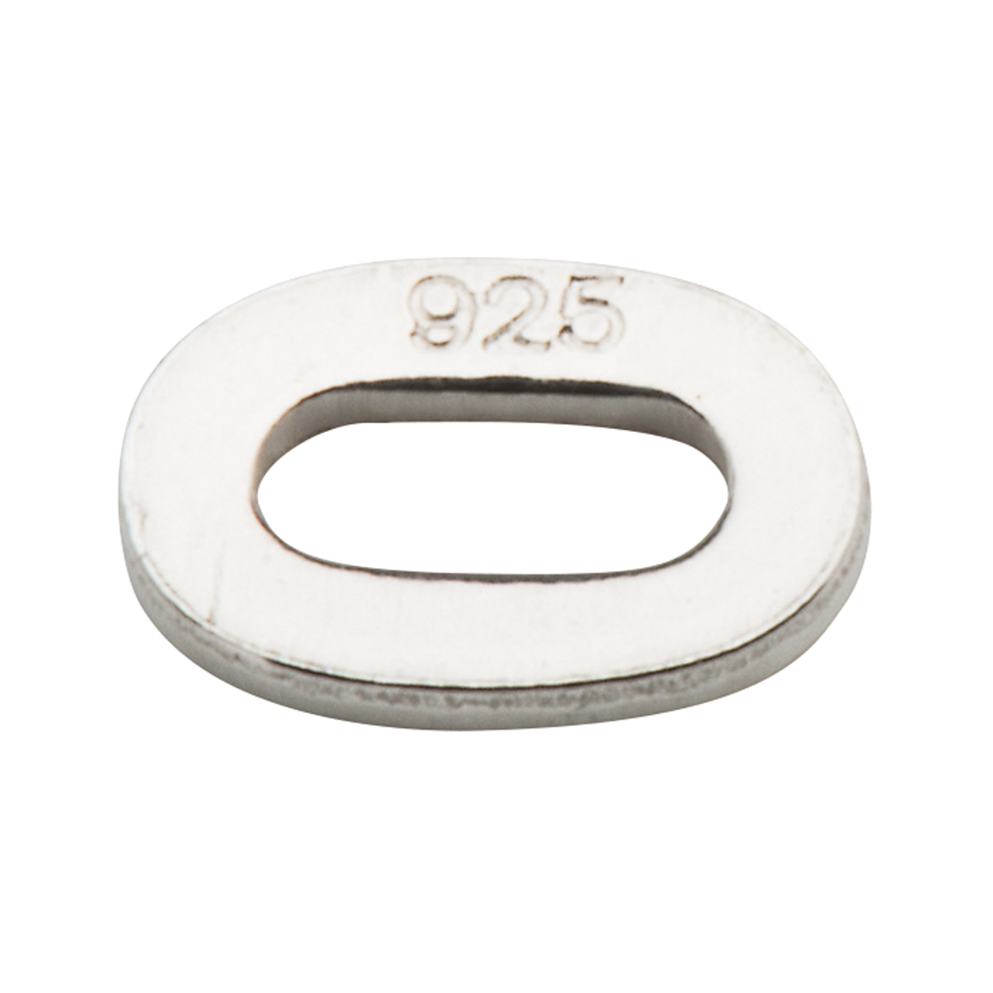 Chain Tag, Oval, 925Ag, 4.9 x 3.6 mm - 10 pieces