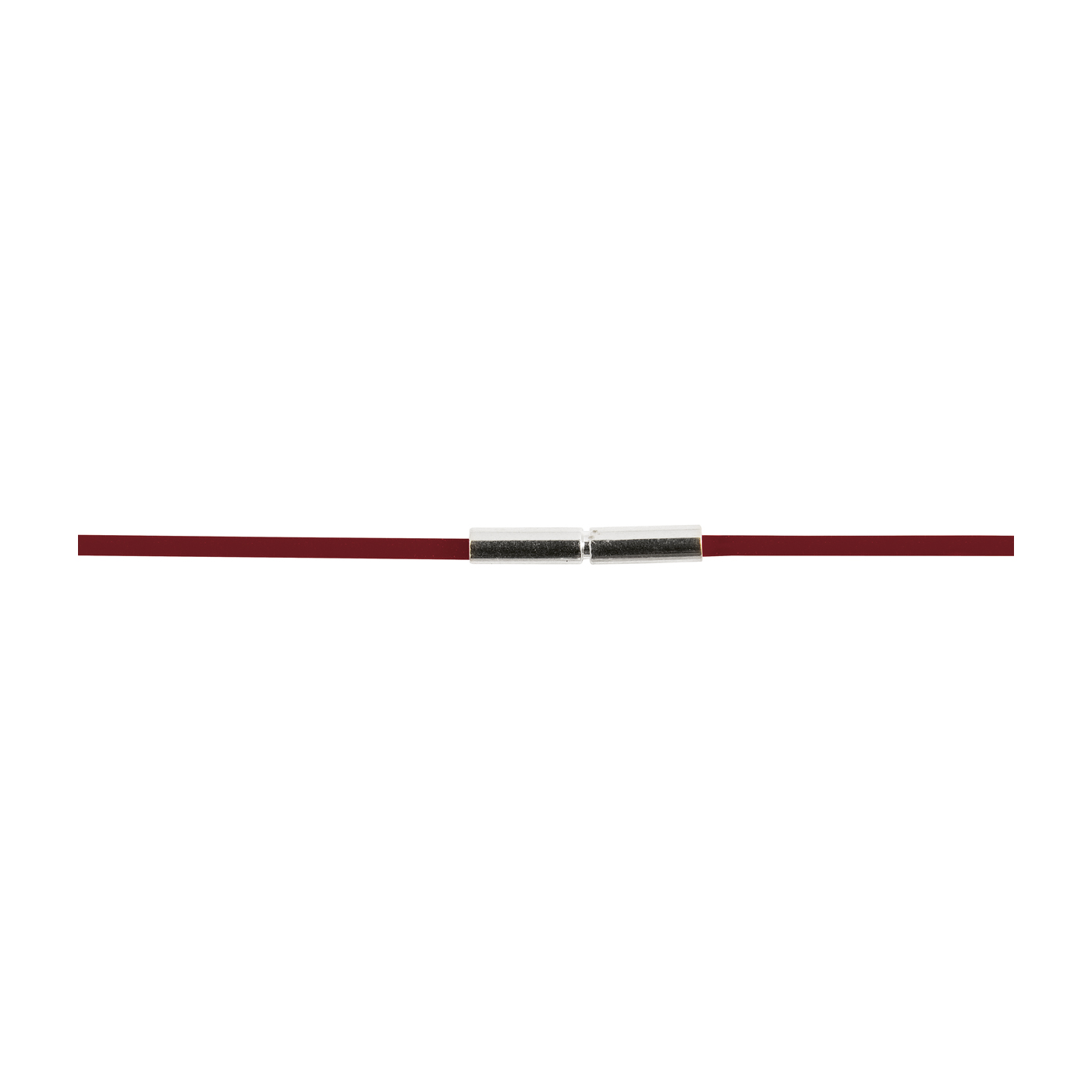 Rubber Circlet, Burgundy, ø 1.5 mm, 45 cm - 1 piece